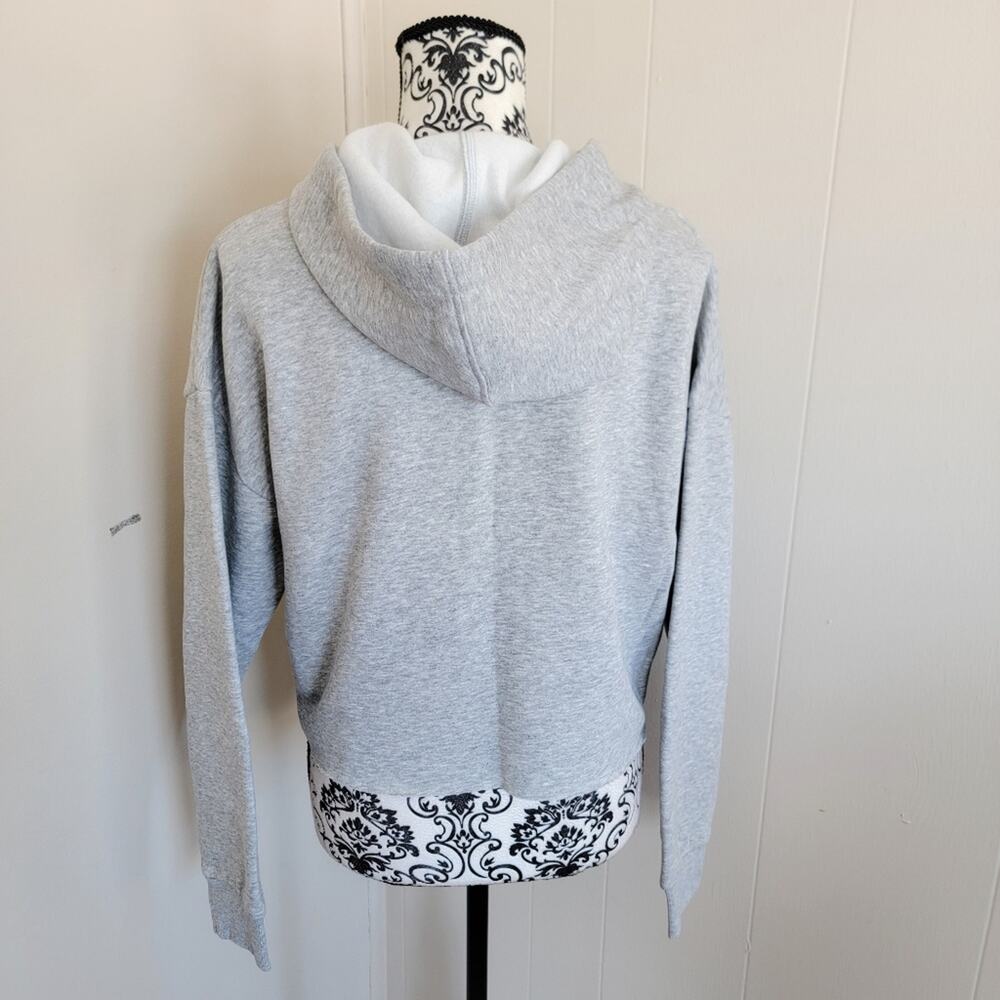 Guess Hannah Quarter Zip Cropped Varsity Hoodie - Picture 3 of 4